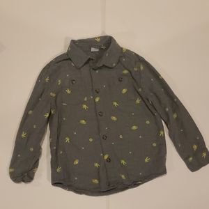 ⚡4/$25 GYMBOREE "SPACE" BUTTON DOWN Sgirt